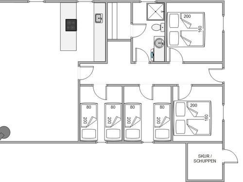 Sommerhus - 6 personer -  - Arvidvej - Bjerregård - 6960 - Hvide Sande
