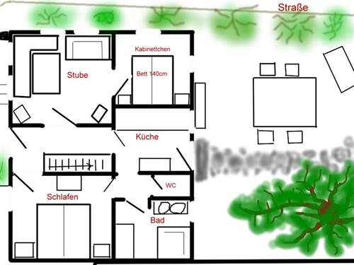 Ferienwohnung - 3 Personen -  - Schweinsdorf - 91616 - Neusitz