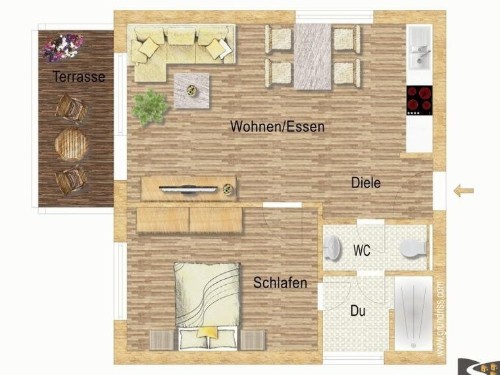 Ferielejlighed - 2 personer -  - Taunusstraße - 56357 - Lierschied
