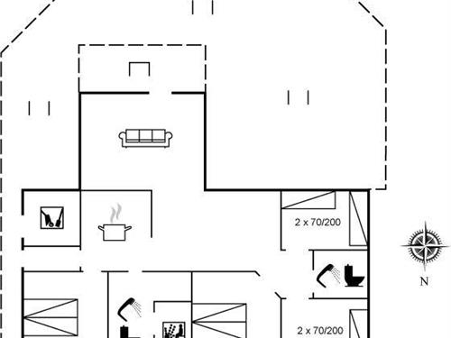 Sommerhus - 8 personer -  - Ingeborgvej - Grønhøj - 9480 - Løkken