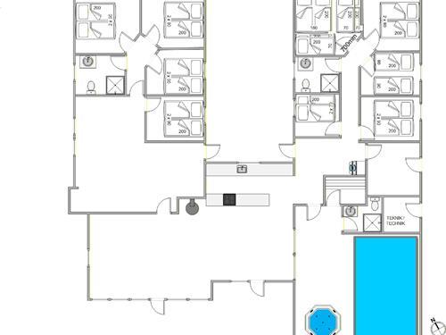 Sommerhus - 20 personer -  - Sydslugen - 6857 - Blåvand