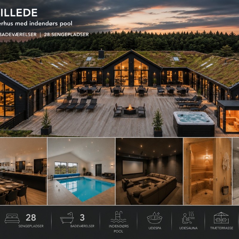 Sommerhus - 30 personer -  - Frans Julius vej 46, Søndervig - Søndervig - 6950 - Ringkøbing