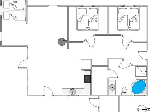 Sommerhus - 6 personer -  - Blomstervangen - Jegum - 6840 - Oksbøl