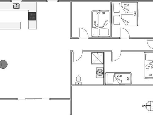 Sommerhus - 4 personer -  - Fyrmarken - Nr. Lyngvig - 6960 - Hvide Sande
