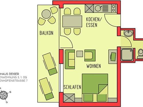 Semesterhus/Semesterlägenhet - 2 personer -  - Heimenhofenstraße - 87561 - Oberstdorf