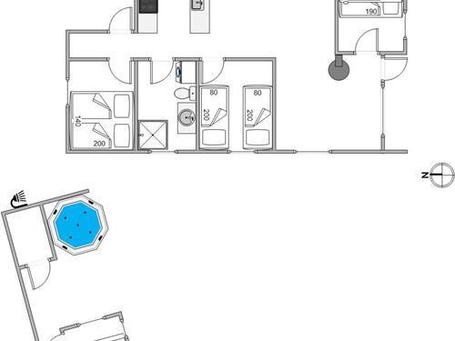 Sommerhus - 6 personer -  - Søndervang - Houstrup - 6830 - Nr. Nebel