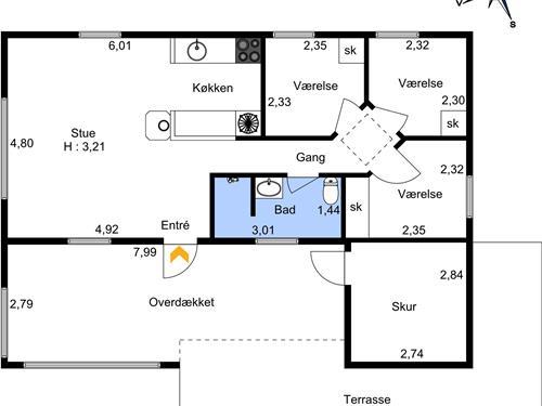 Ferienhaus - 6 Personen -  - Amazonevej - Vejlby Klit - 7673 - Harboöre