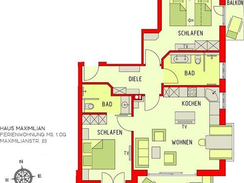 Semesterhus/Semesterlägenhet - 4 personer -  - Maximilianstraße - 87561 - Oberstdorf