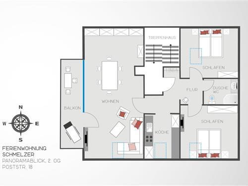 Semesterhus/Semesterlägenhet - 3 personer -  - Poststraße - 87561 - Oberstdorf