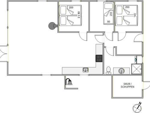 Holiday home - 5 persons -  - Sivsangervænget - Skaven - 6880 - Tarm